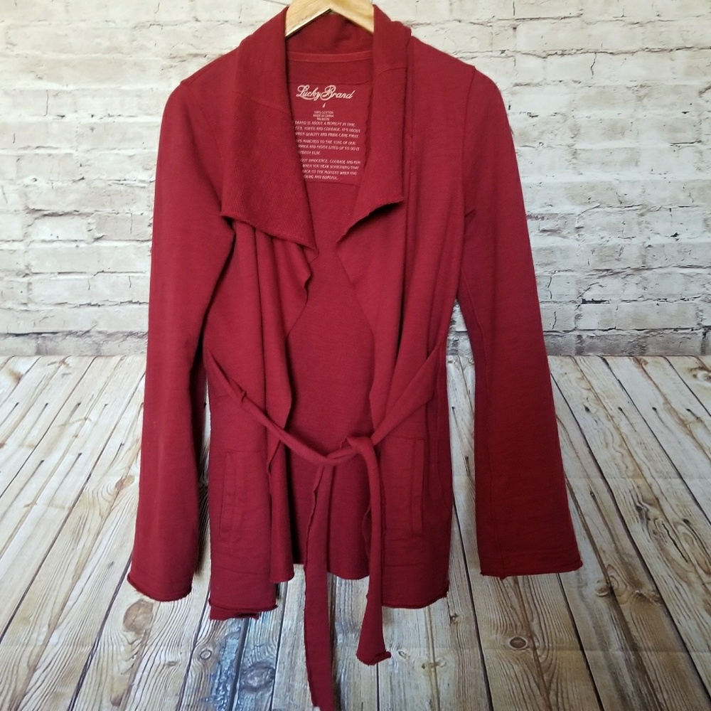 Lucky Brand Darcy Cardigan Wrap Jacket Small